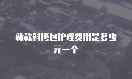 新款斜挎包护理费用是多少元一个