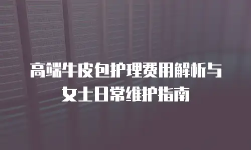 高端牛皮包护理费用解析与女士日常维护指南