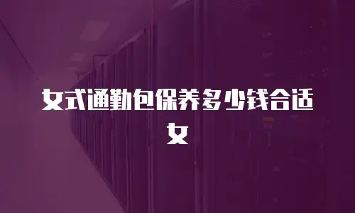 女式通勤包保养多少钱合适女
