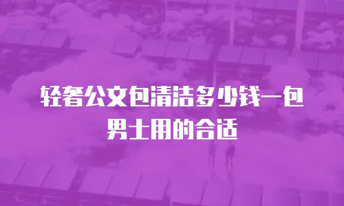 轻奢公文包清洁多少钱一包男士用的合适