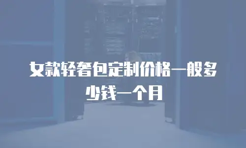 女款轻奢包定制价格一般多少钱一个月