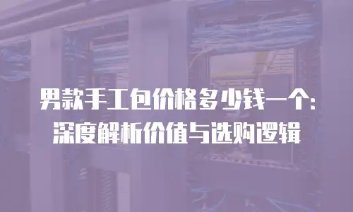 男款手工包价格多少钱一个：深度解析价值与选购逻辑