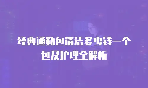 经典通勤包清洁多少钱一个包及护理全解析