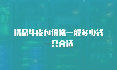 精品牛皮包价格一般多少钱一只合适