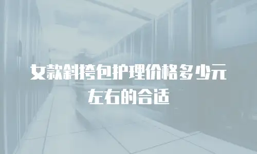 女款斜挎包护理价格多少元左右的合适