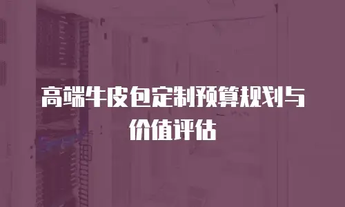 高端牛皮包定制预算规划与价值评估