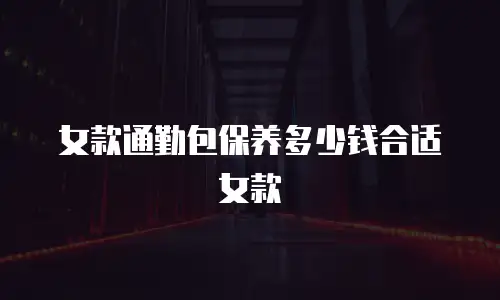 女款通勤包保养多少钱合适女款