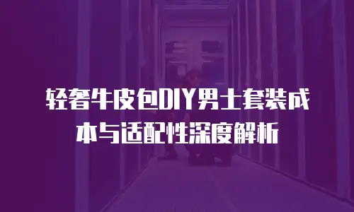 轻奢牛皮包DIY男士套装成本与适配性深度解析
