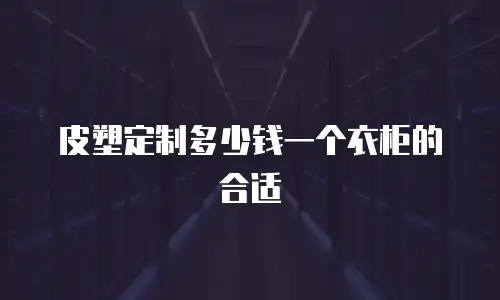 皮塑定制多少钱一个衣柜的合适