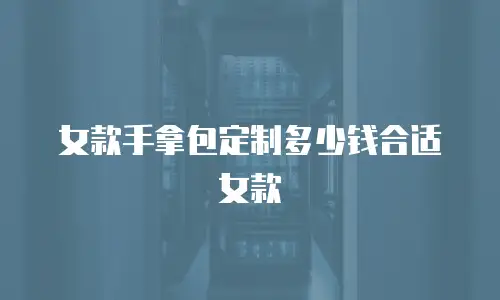女款手拿包定制多少钱合适女款