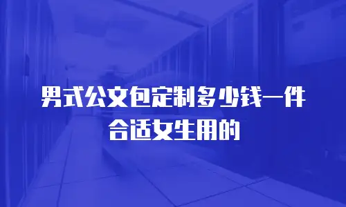 男式公文包定制多少钱一件合适女生用的