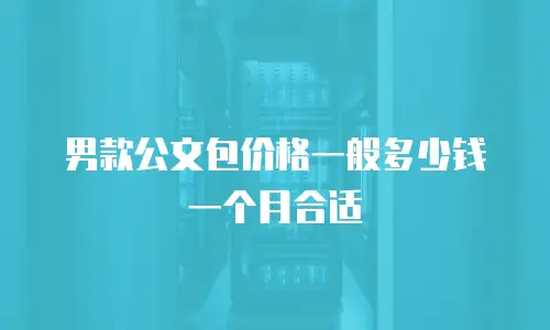 男款公文包价格一般多少钱一个月合适