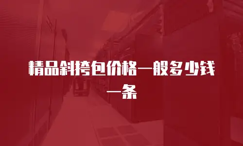 精品斜挎包价格一般多少钱一条