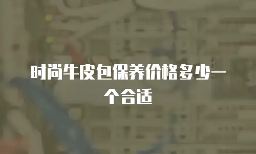 时尚牛皮包保养价格多少一个合适