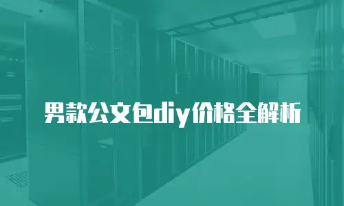 男款公文包diy价格全解析