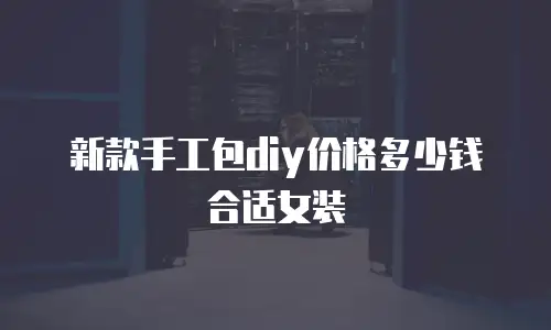 新款手工包diy价格多少钱合适女装