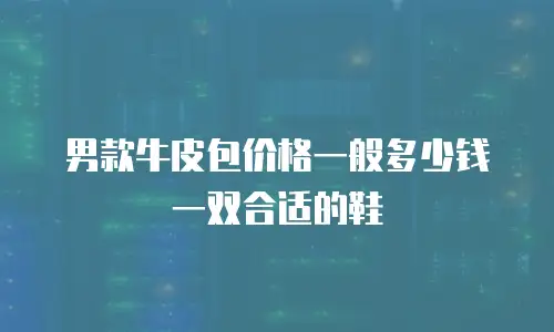 男款牛皮包价格一般多少钱一双合适的鞋
