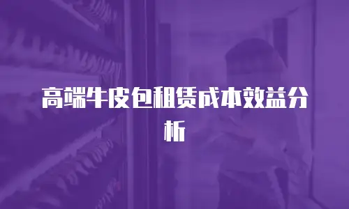 高端牛皮包租赁成本效益分析