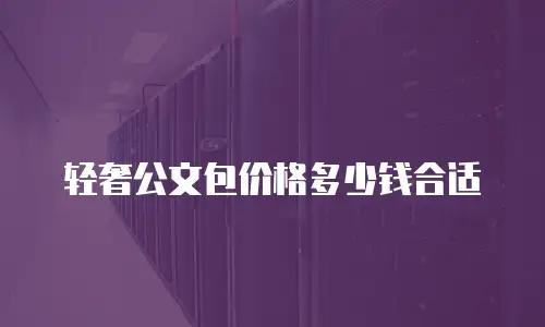 轻奢公文包价格多少钱合适