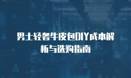 男士轻奢牛皮包DIY成本解析与选购指南