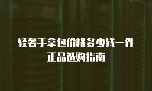 轻奢手拿包价格多少钱一件正品选购指南