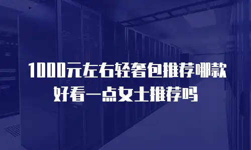 1000元左右轻奢包推荐哪款好看一点女士推荐吗