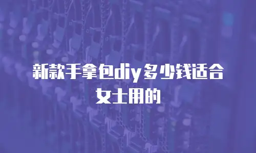新款手拿包diy多少钱适合女士用的
