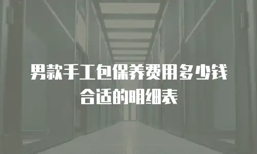 男款手工包保养费用多少钱合适的明细表