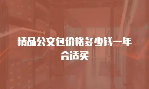 精品公文包价格多少钱一年合适买