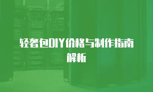 轻奢包DIY价格与制作指南解析