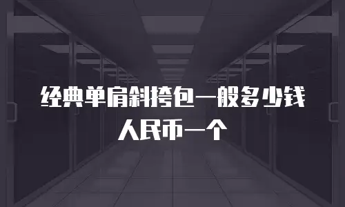 经典单肩斜挎包一般多少钱人民币一个