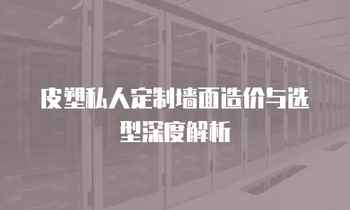 皮塑私人定制墙面造价与选型深度解析