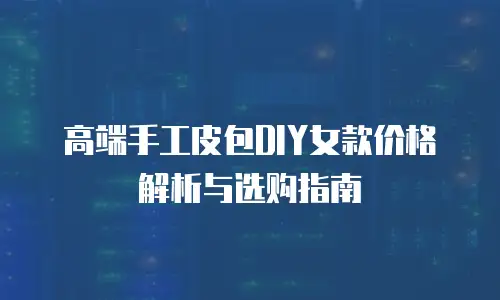 高端手工皮包DIY女款价格解析与选购指南
