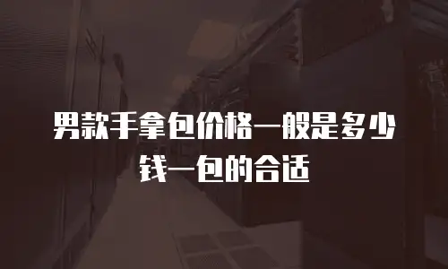 男款手拿包价格一般是多少钱一包的合适