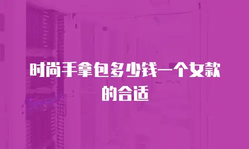 时尚手拿包多少钱一个女款的合适