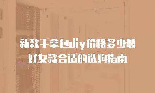 新款手拿包diy价格多少最好女款合适的选购指南