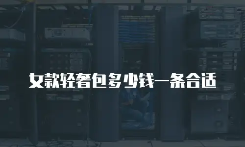女款轻奢包多少钱一条合适
