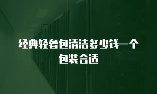 经典轻奢包清洁多少钱一个包装合适