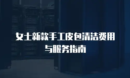 女士新款手工皮包清洁费用与服务指南