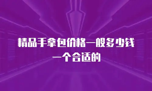 精品手拿包价格一般多少钱一个合适的