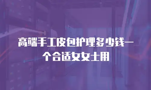 高端手工皮包护理多少钱一个合适女女士用