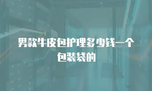 男款牛皮包护理多少钱一个包装袋的