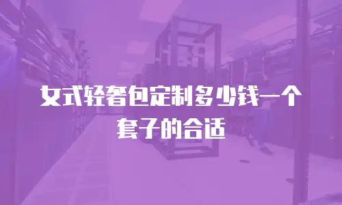 女式轻奢包定制多少钱一个套子的合适