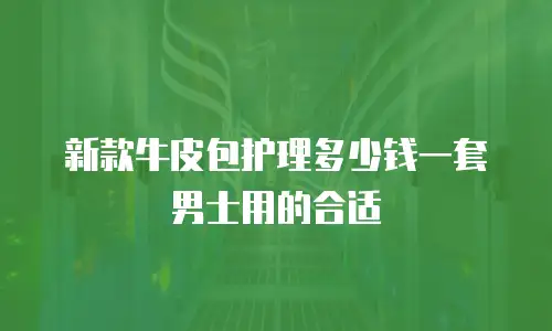 新款牛皮包护理多少钱一套男士用的合适