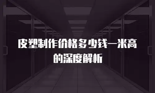 皮塑制作价格多少钱一米高的深度解析