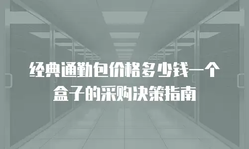 经典通勤包价格多少钱一个盒子的采购决策指南