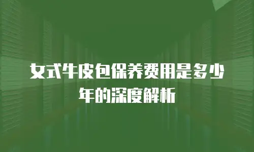 女式牛皮包保养费用是多少年的深度解析