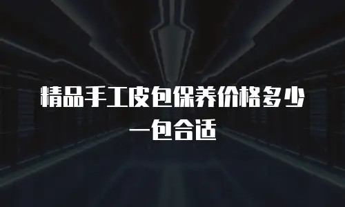 精品手工皮包保养价格多少一包合适