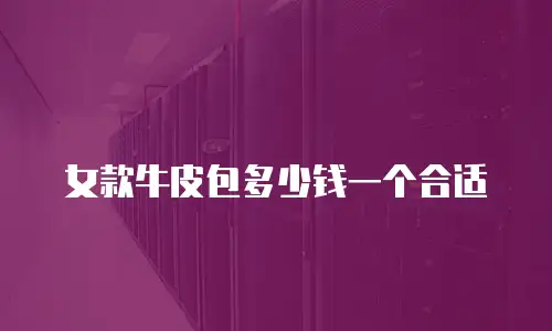 女款牛皮包多少钱一个合适