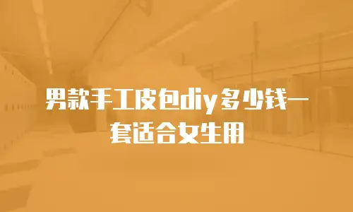 男款手工皮包diy多少钱一套适合女生用